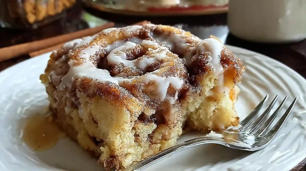 Easy Cinnamon Roll Coffee Cake Recipe - Fluffy Cake with Cinnamon Swirls