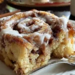 Easy Cinnamon Roll Coffee Cake Recipe - Fluffy Cake with Cinnamon Swirls