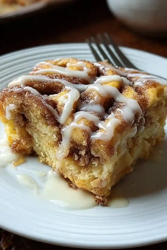 How to Glaze Cinnamon Roll Coffee Cake - Step-by-Step Application