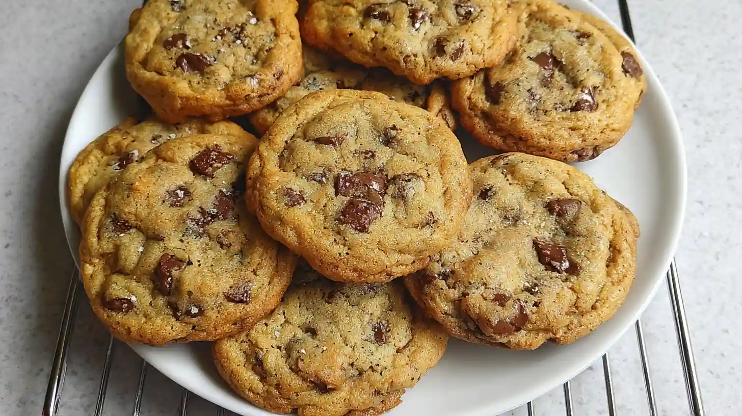 Soft, Warm Gluten-Free Chocolate Chip Cookies Ready to Serve
