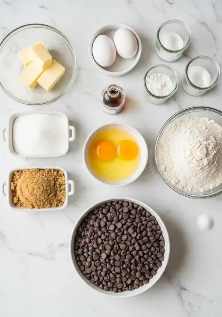 Complete Ingredient Set for Making Homemade Gluten-Free Cookies