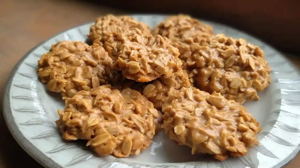 Easy No-Bake Peanut Butter Oatmeal Cookies