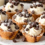 Delicious mini cannoli cups filled with creamy ricotta and chocolate