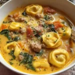 Butternut Squash & Sausage Tortellini Soup Recipe