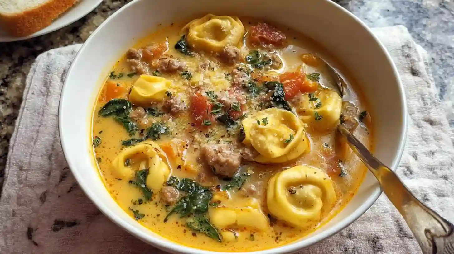 Butternut Squash & Sausage Tortellini Soup Recipe