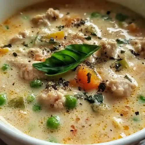 Creamy Ground Chicken Soup Recipe