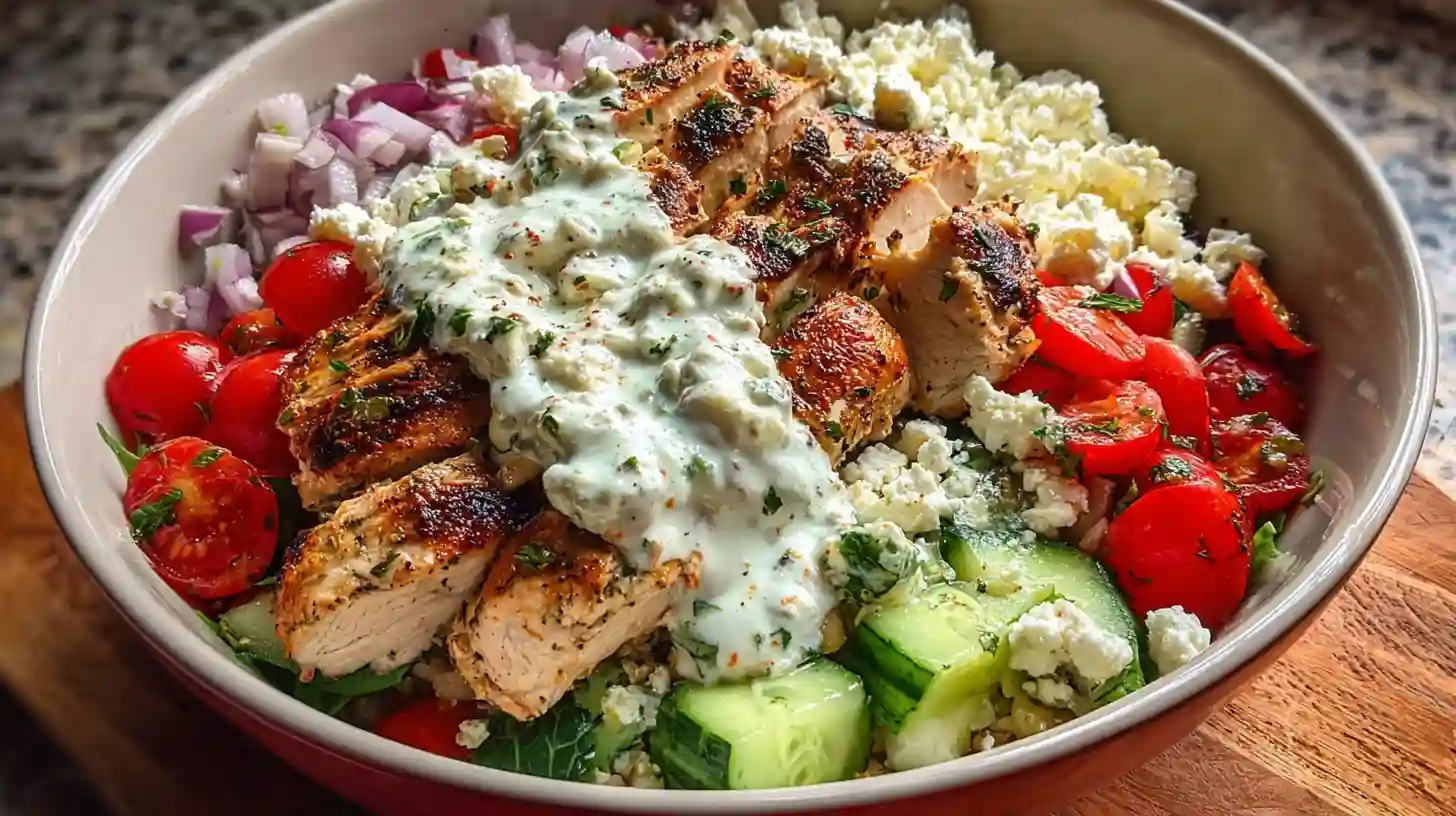 Greek Chicken Bowls Recipe