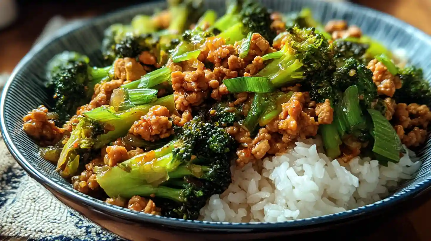 Ground Chicken & Broccoli Stir Fry Recipe