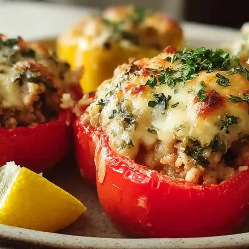 Ground Chicken Stuffed Peppers Recipe