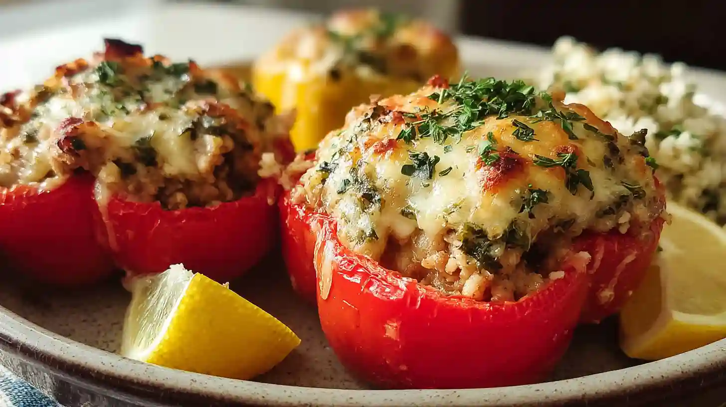 Ground Chicken Stuffed Peppers Recipe