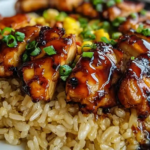 Honey BBQ Chicken Rice Recipe