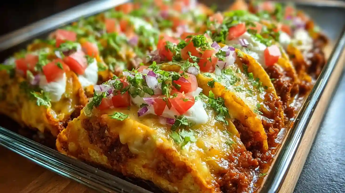 Oven-Baked Cheesy Tacos Recipe