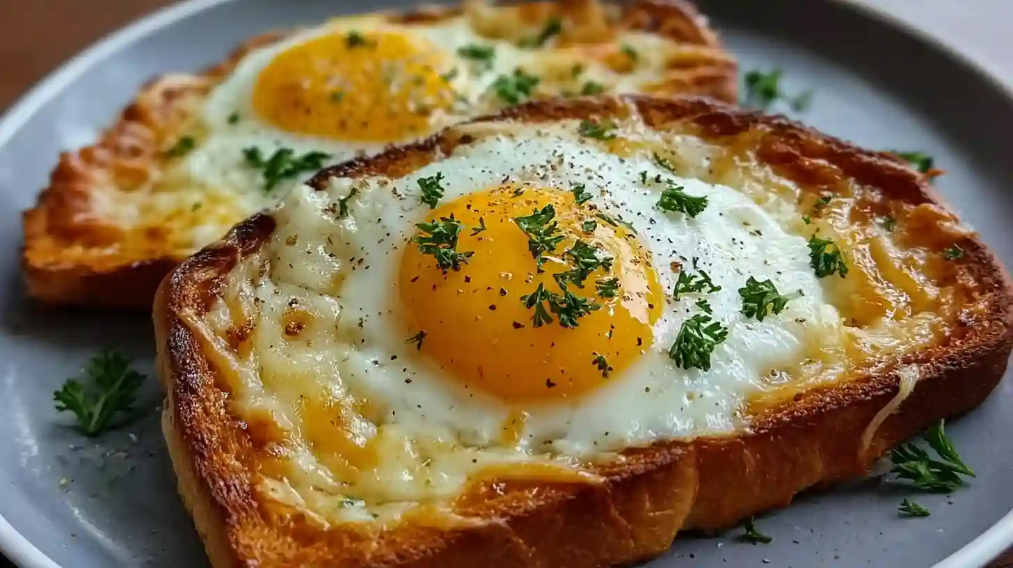 Air Fryer Egg and Cheese Toast