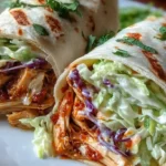 BBQ Chicken Coleslaw Wraps