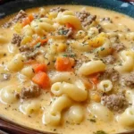 Cheeseburger Macaroni Soup