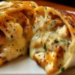 Cheesy Garlic Chicken Wraps