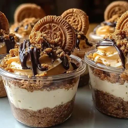 Cookie Butter Cheesecake Cups