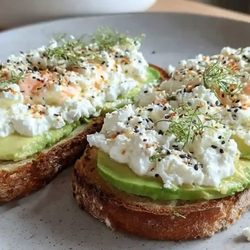 Creamy Cottage Cheese Avocado Toast