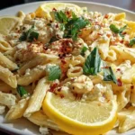 Creamy Lemon Feta Pasta