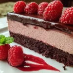 Dark Chocolate Raspberry Mousse Cake