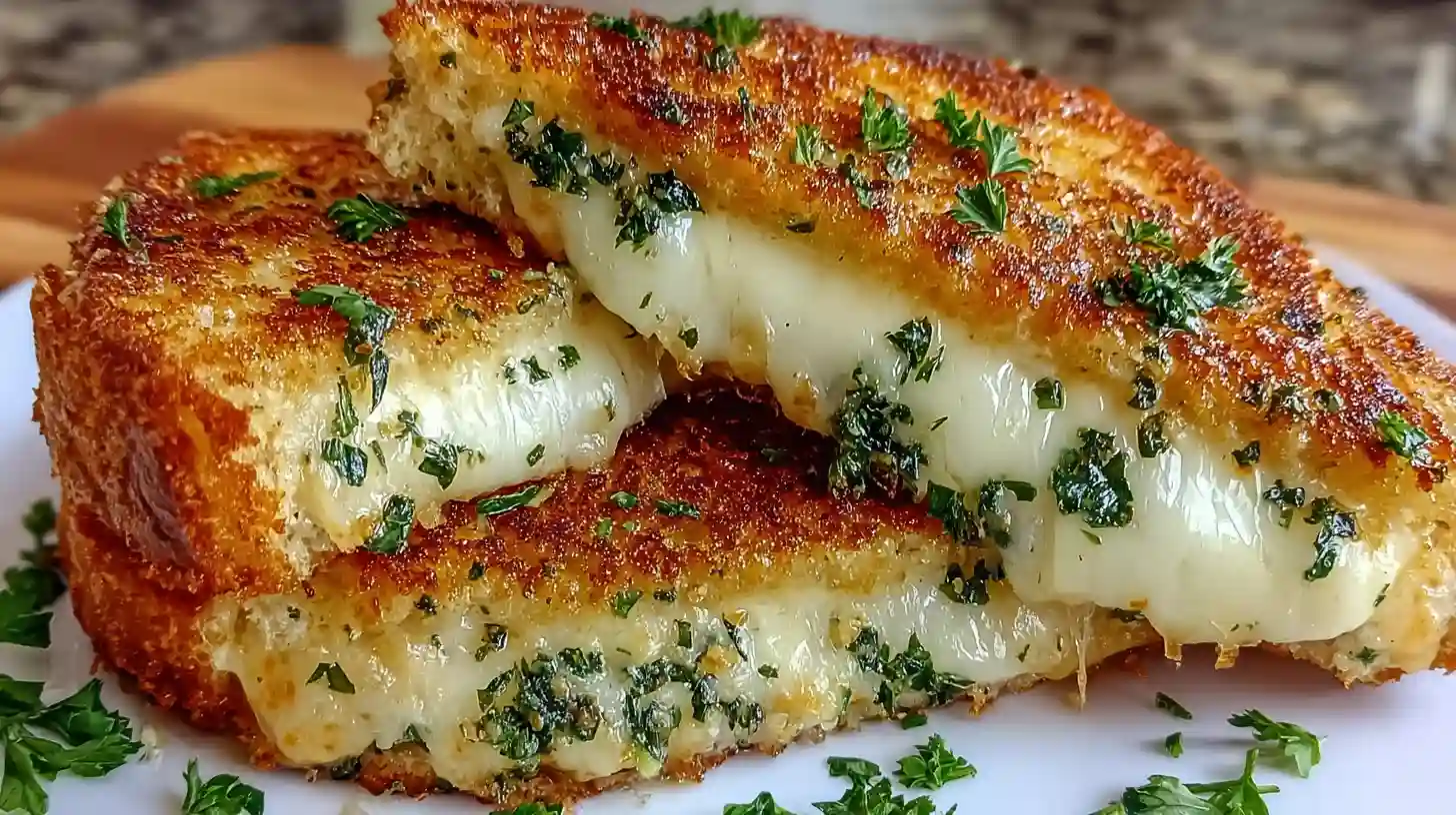 Garlic Bread Grilled Cheese