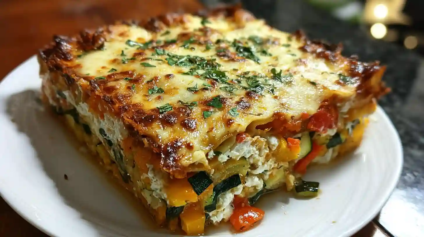 High Protein Veggie Lasagna