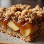 Salted Caramel Apple Crumble Bars