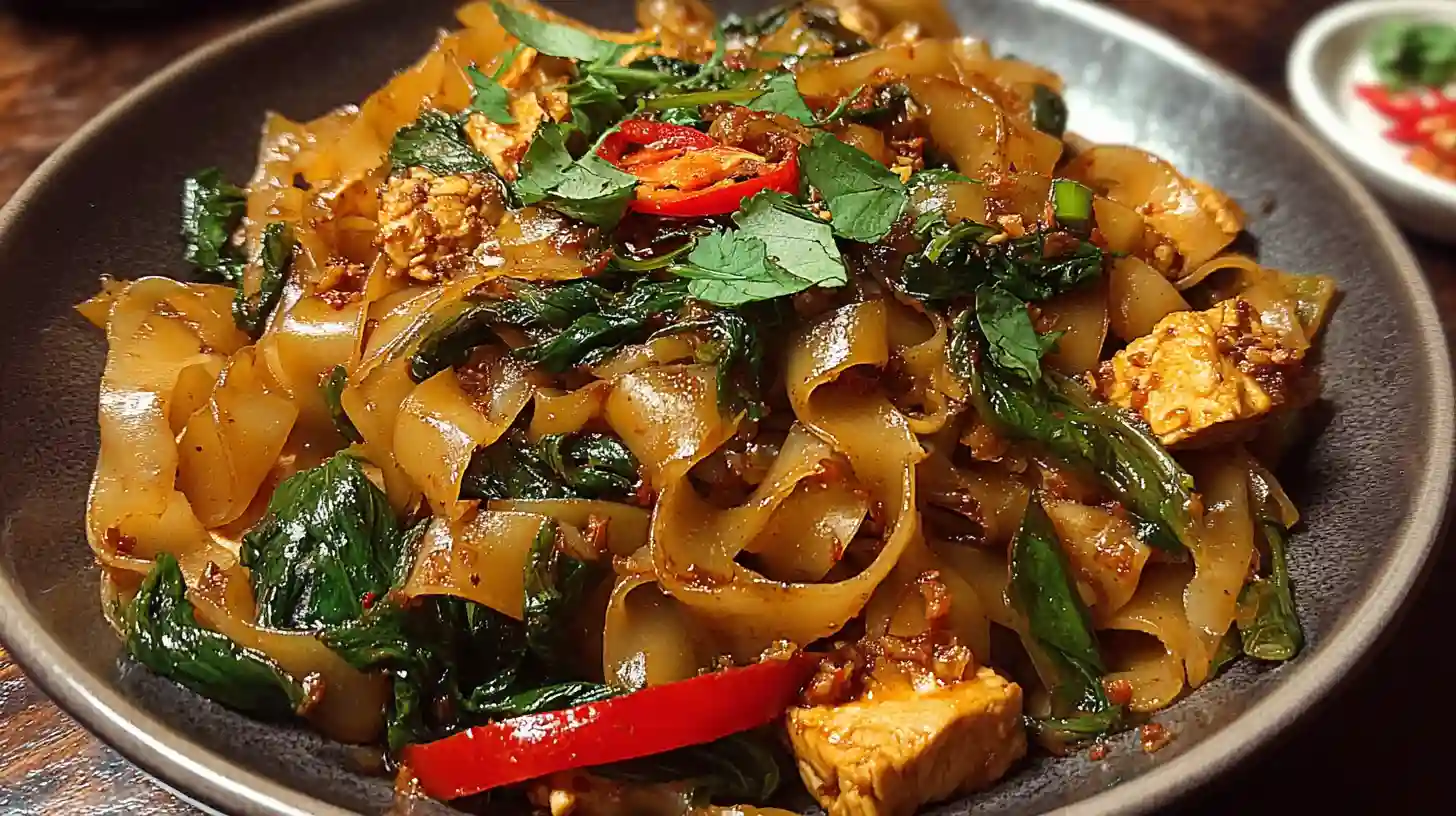 Street Style Thai Drunken Noodles Recipe
