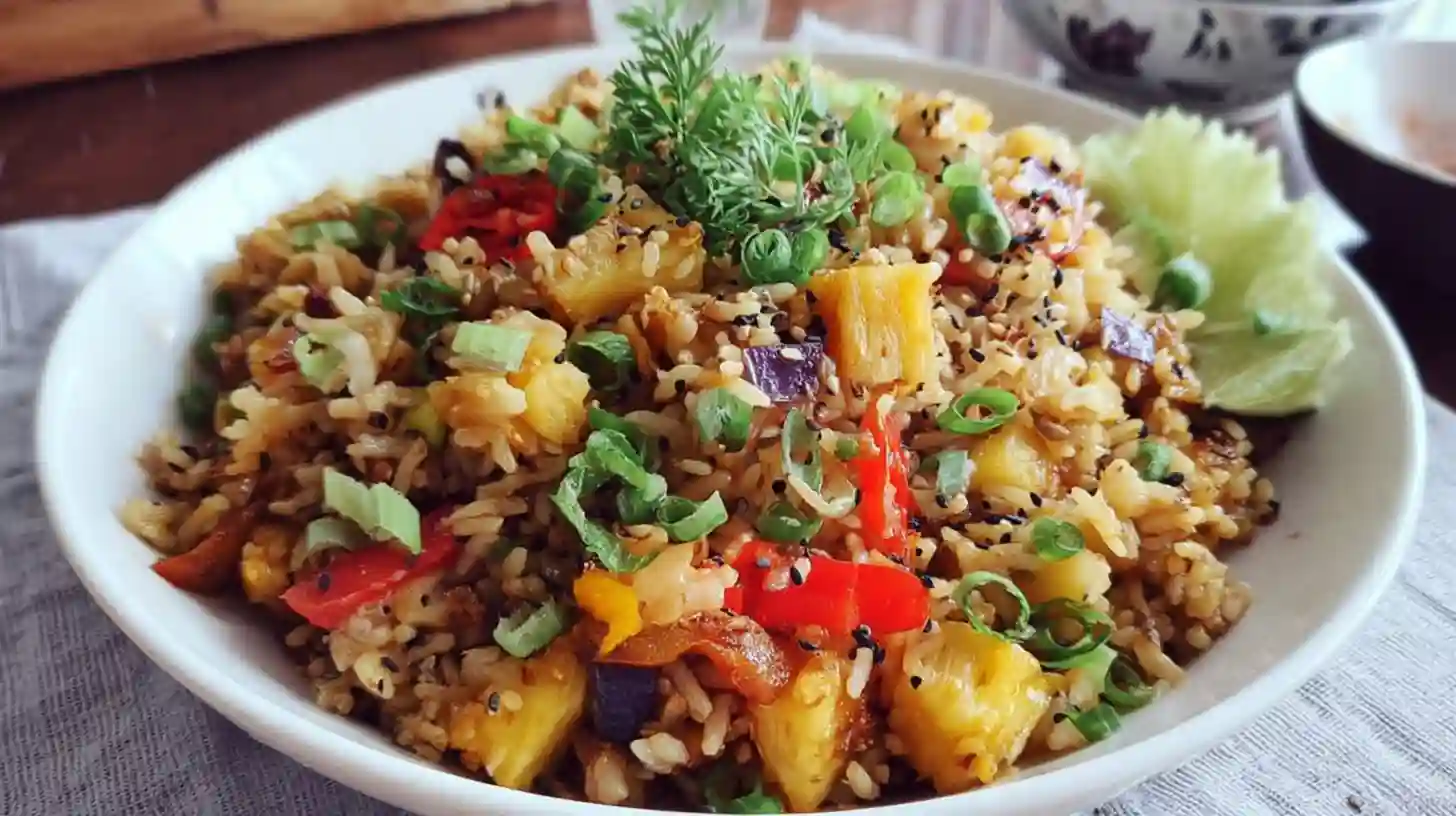 Vegan Pineapple Fried Rice Recipe