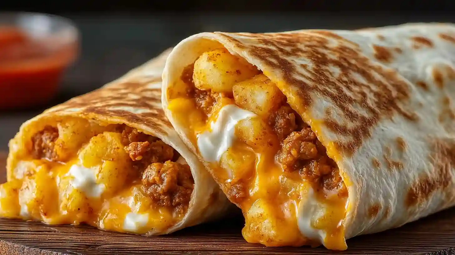 Cheesy Potato Burritos Comfort Meal Recipe