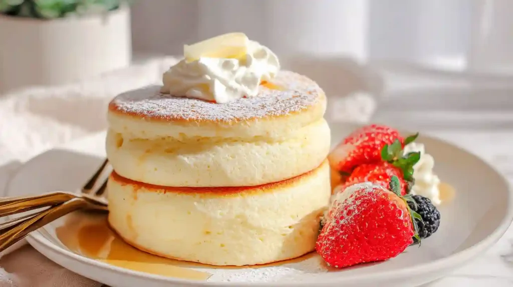 Fluffy Japanese Soufflé Pancakes