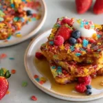 Crunchy French Toast with Fruity Pebbles