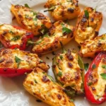 Air Fryer Cream Cheese Stuffed Mini Peppers