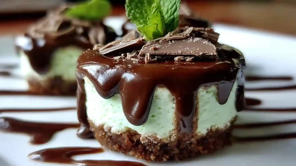 Andes Mint Mini Cheesecakes