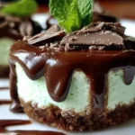 Andes Mint Mini Cheesecakes