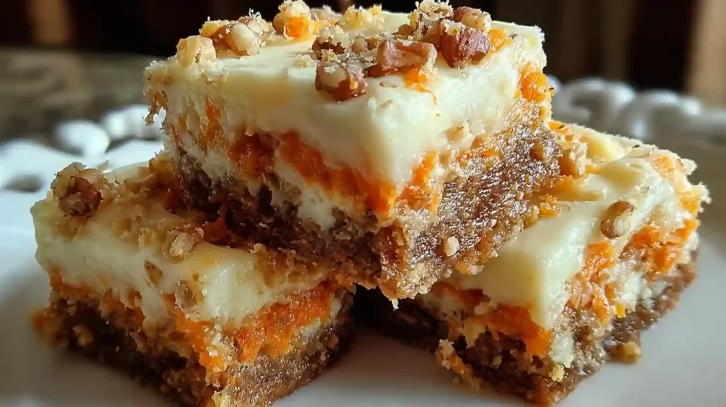Carrot Cake Cream Cheese Bars
