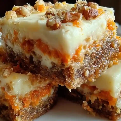Carrot Cake Cream Cheese Bars