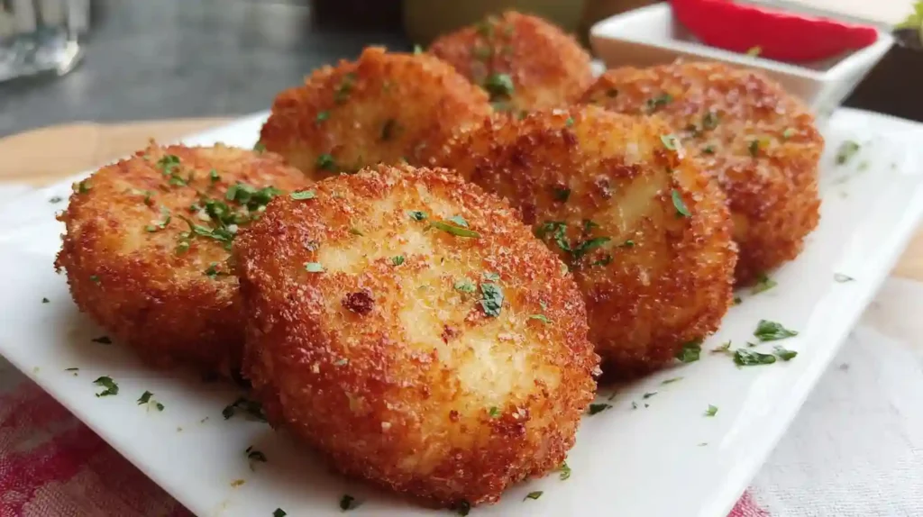 Cheesy Fried Grit Cakes