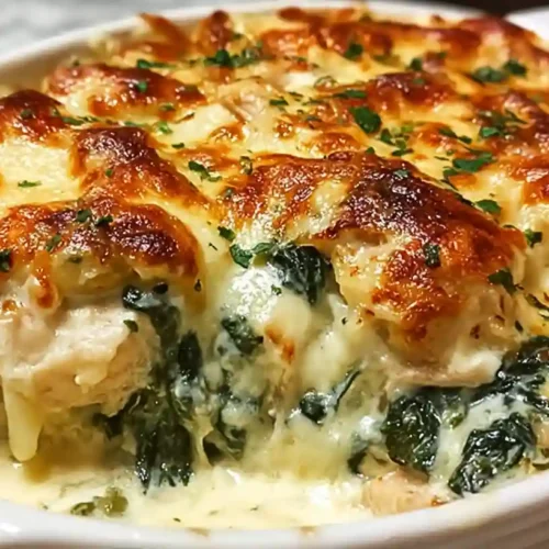 Chicken and Spinach Casserole with Cream Cheese