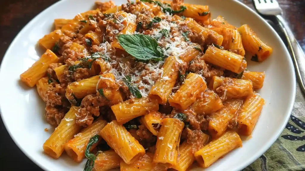 Creamy Sausage Rigatoni Recipe