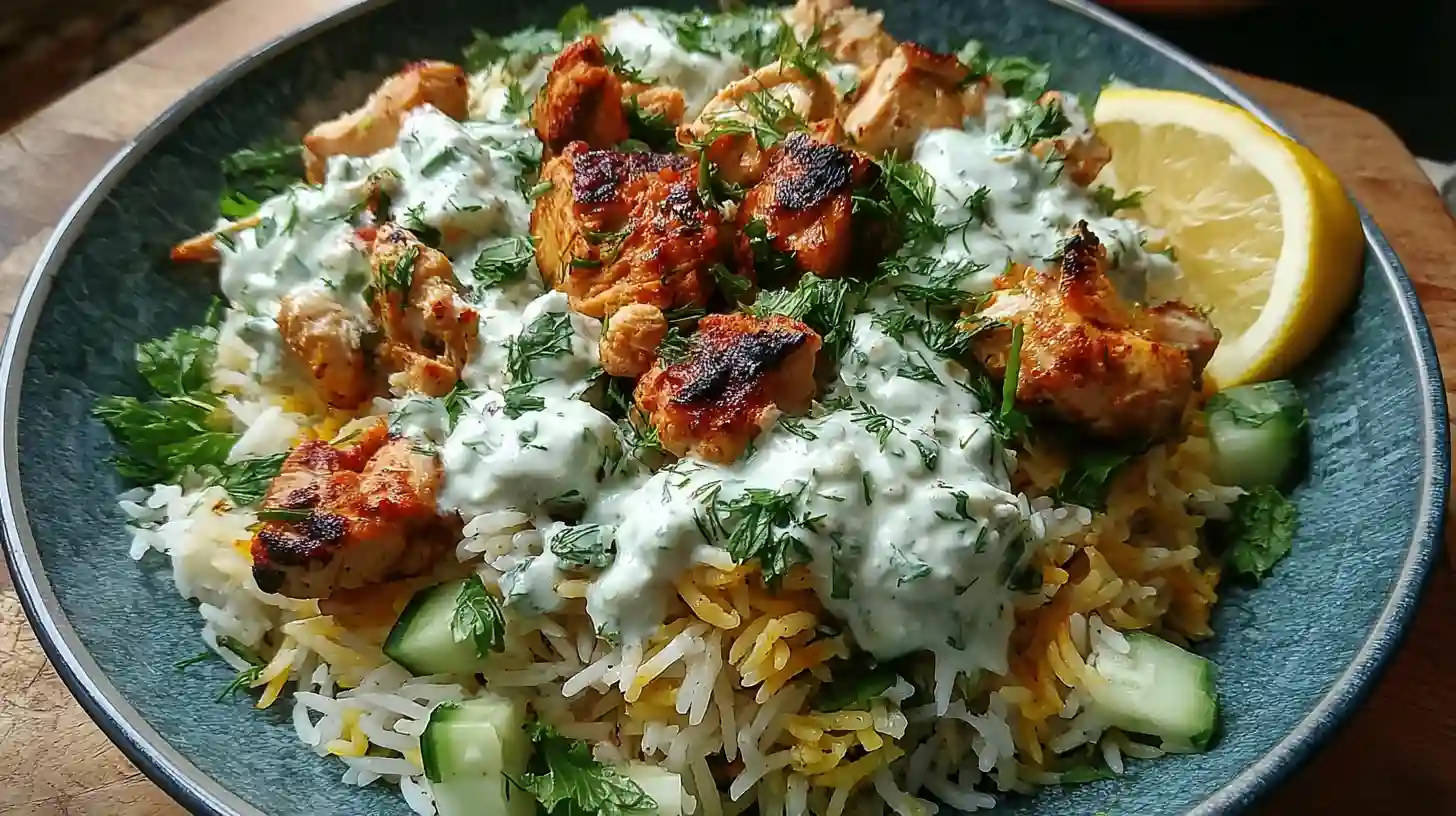 Dump And Bake Chicken Tzatziki Rice