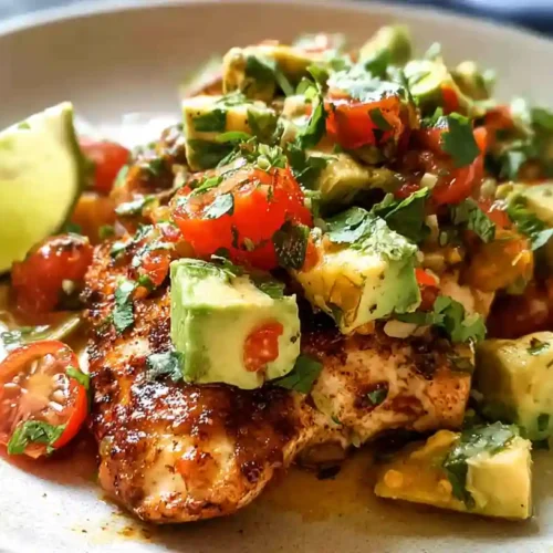 Fiesta Lime Chicken Recipe with Avocado