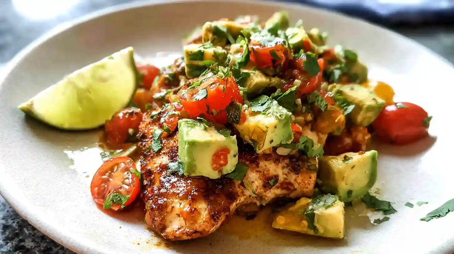 Fiesta Lime Chicken Recipe with Avocado