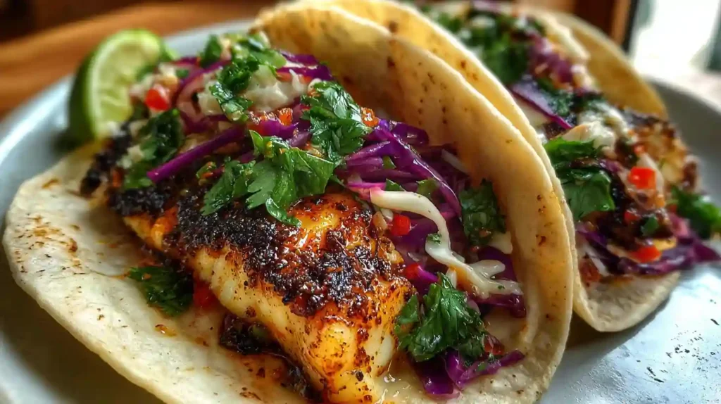 Grilled Fish Tacos with Chipotle