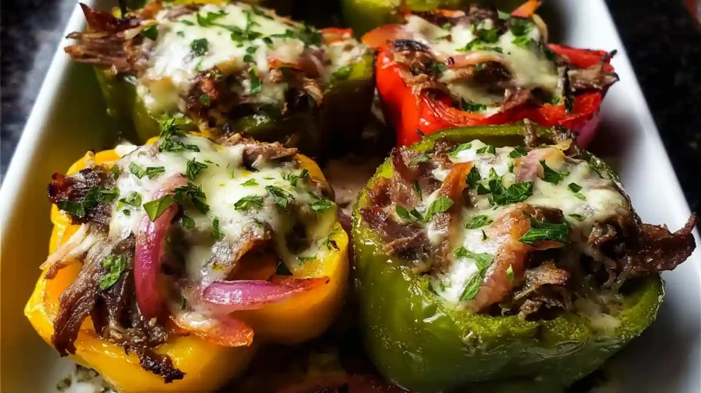 Philly Cheesesteak Stuffed Peppers