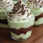 Shamrock Shake Pudding Cups