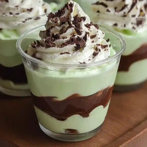 Shamrock Shake Pudding Cups