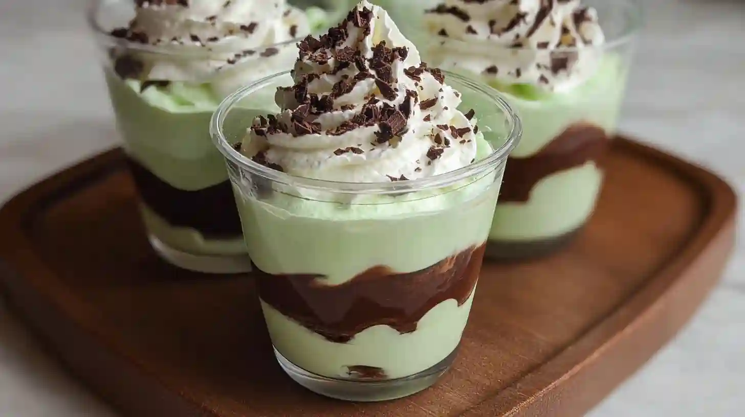 Shamrock Shake Pudding Cups