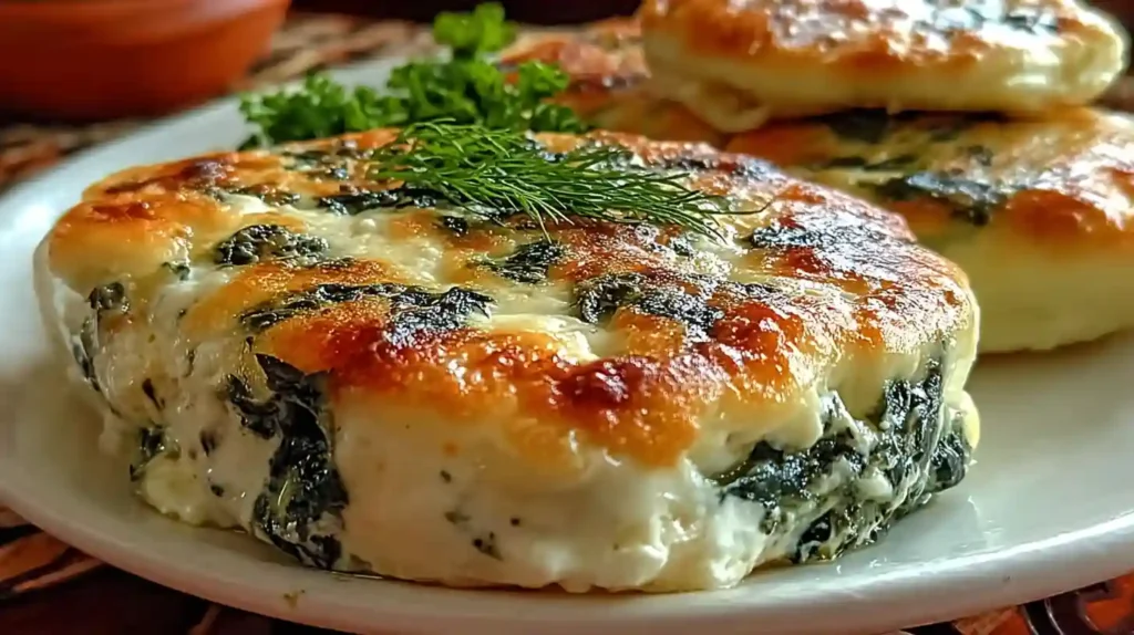 Spinach Cottage Cheese Flagels