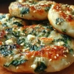 Spinach Cottage Cheese Flat Bagels